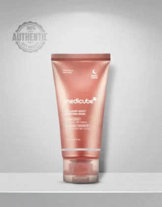 medicube Collagen Overnight Wrapping Peel Off Facial Mask Pack with brush