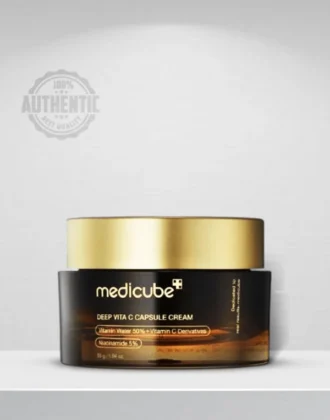 medicube Deep Vitamin C Golden Capsule Face Moisturizer - Liposome Capsules For Wrinkles, Skin Radiance - Transparent Gel for Glow Hydration - Korean Skin Care 1.94 oz